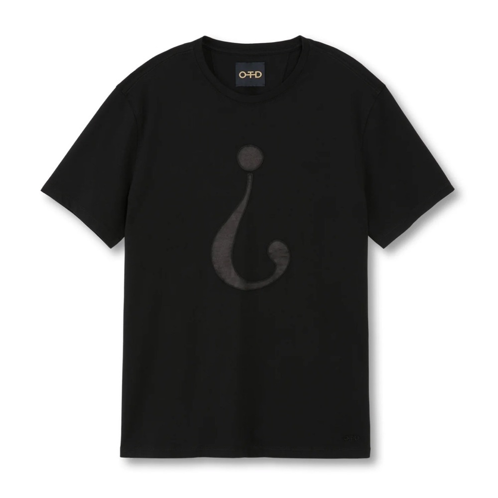 OTD Black Men's Shirt with question ? mark. Size Large gender neutral question.